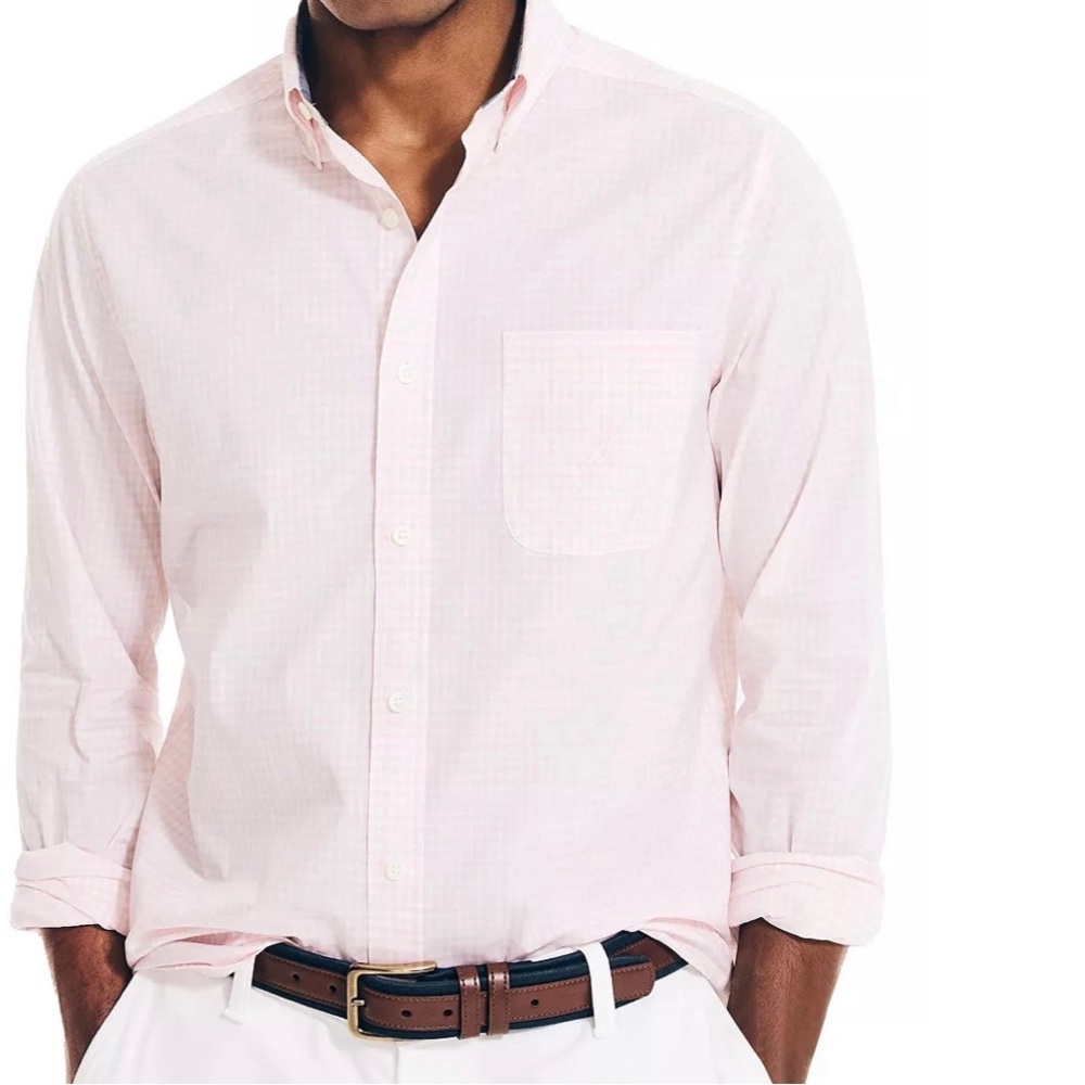 Nautica Gingham Shirt Oasis Pink
